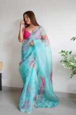 SKY-BLUE-PRINTED-ORGANZA-SAREE-(3)