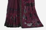 maroon-and-black-lycra-modern-embellished-saree-zoom