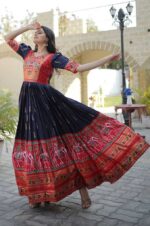 Blue-Patola-Dola-Silk-Gown-For-Women-2