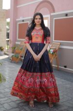 Blue-Patola-Dola-Silk-Gown-For-Women-3