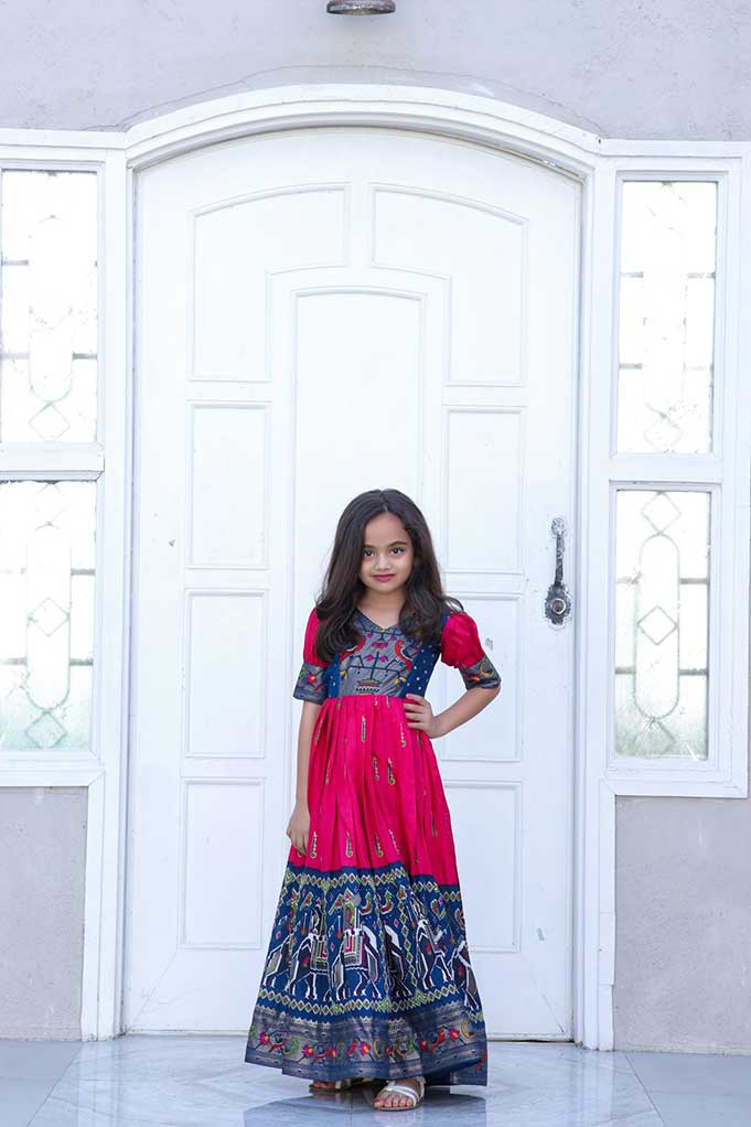 Buy VANSH CREATION Girl's Silk Readymade lehenga choli | (2-15 yrs) girls  lehenga choli (3-4 Years, Maroon) Online In India At Discounted Prices