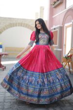 pink-Patola-Dola-silk-Gown-for-Women