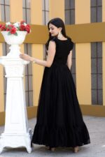 Black Yard Sparkling Gown (3)