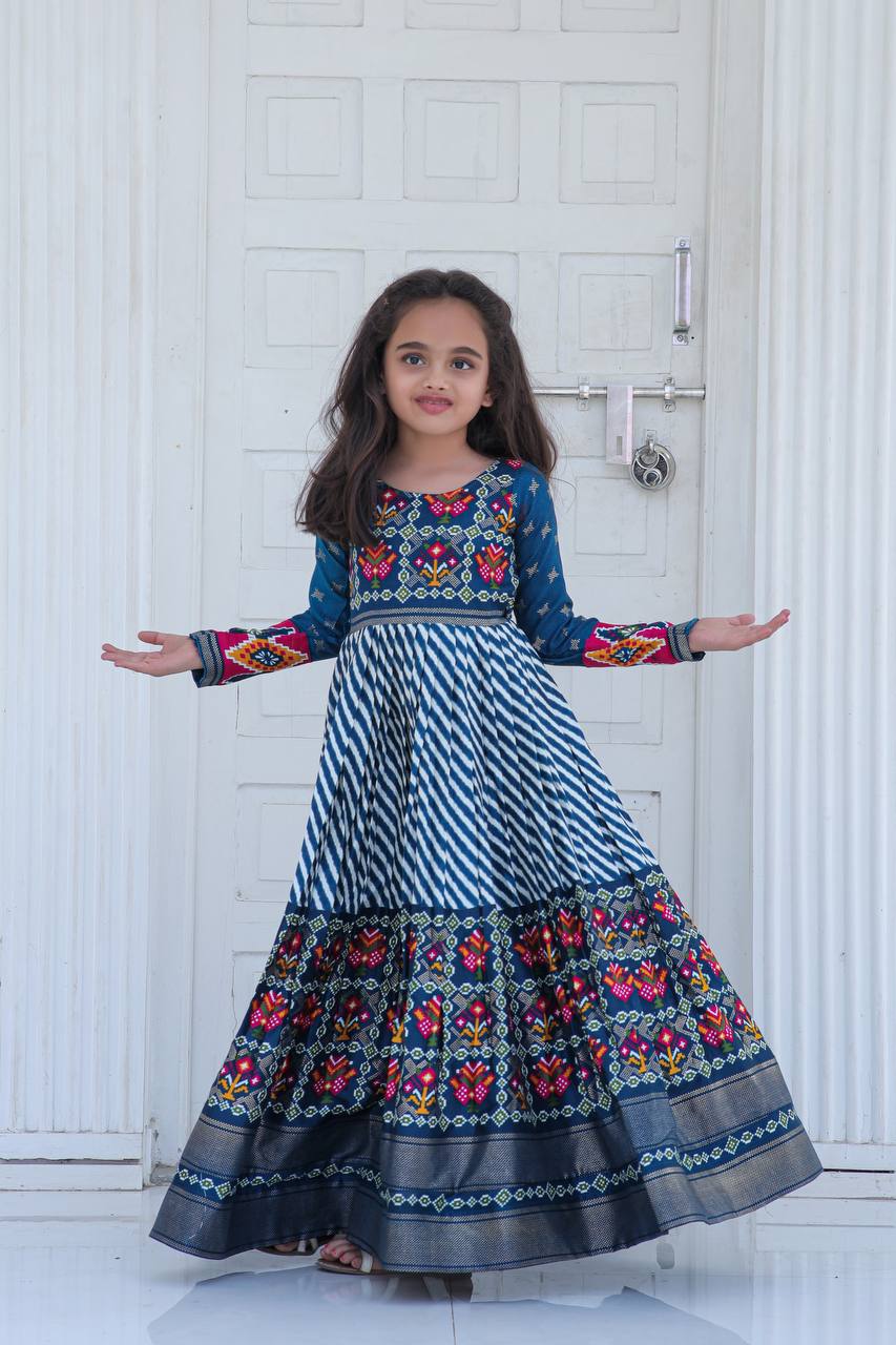 ptola gown for small girls Archives - Lotus Lehenga Choli