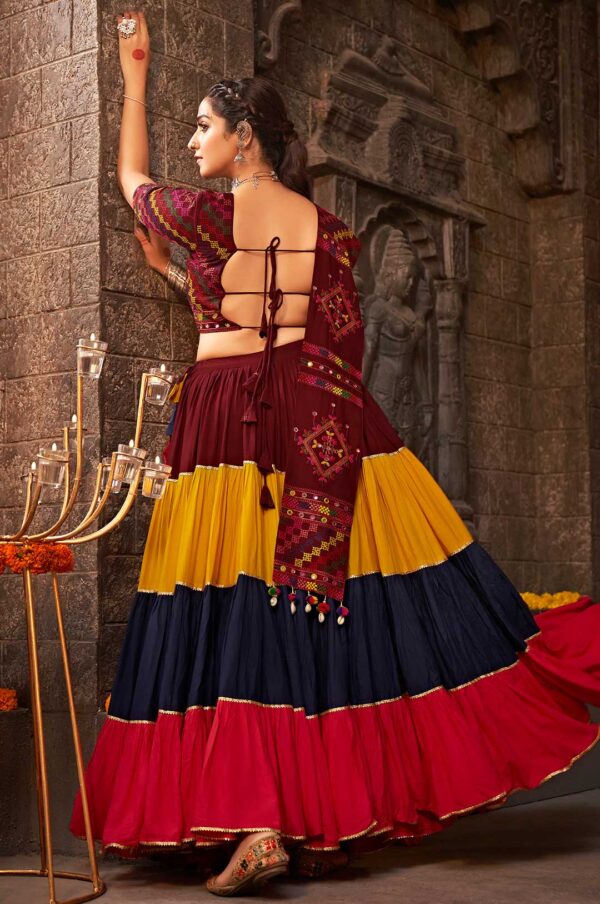 Dandiya raas lehenga choli for navratri design no.55 Multi color