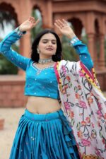 Navaratri Special Lehenga Choli sky blue with beutiful designs (5)