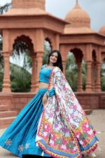 Navaratri Special Lehenga Choli sky blue with beutiful designs (7)