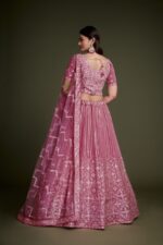 Onion Pink Trendy Georgette Lehenga Choli Set (2)