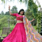 Navratri Special Designer Pink Lehenga Choli with Dupatta Set