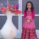 New Pink Pashmina Silk Designer Gown for Girls