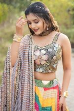 Rainbow Zig-zag Lehenga Choli (Full Stitched) (8)