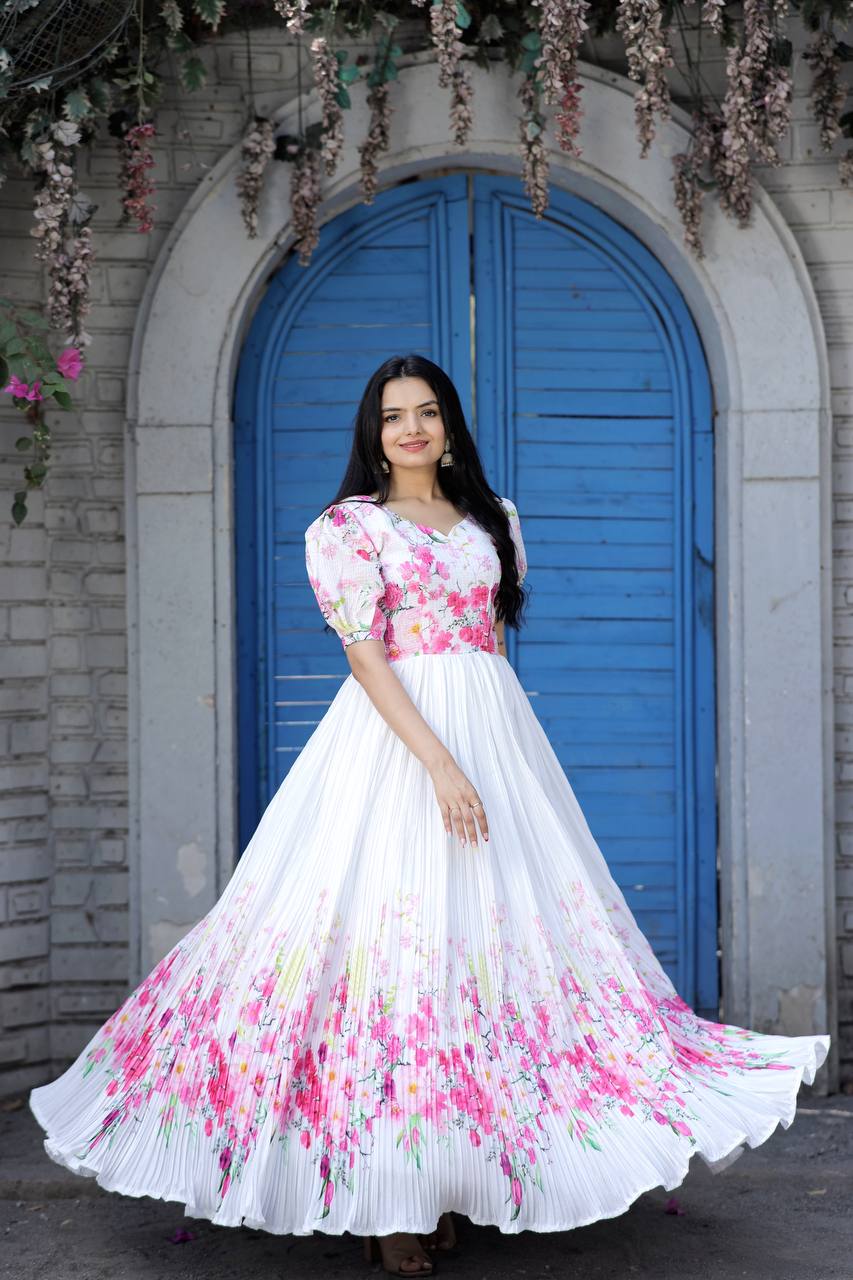 Baby pink & white | Sleeves designs for dresses, Pakistani dress design,  Stylish dresses