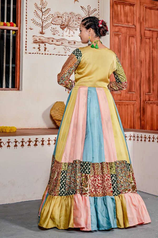 Fire Traditional Indo Western(Lehenga, Blouse, and Jecket)