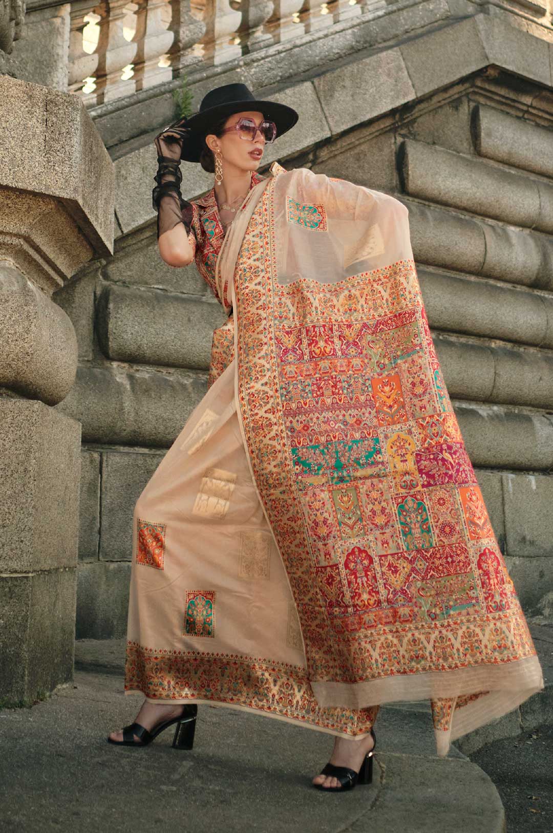 silk saree with blouse