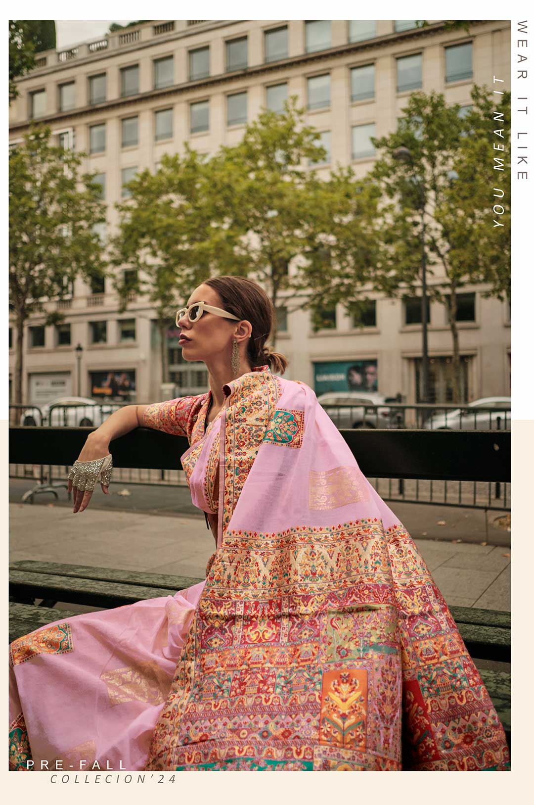 silk saree by modern women
