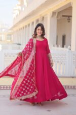 Pink-Designer-gown-for-Women-with-Dupatta-Collection-3