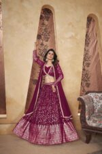 Deep-Pink-Designer-Lehenga-Choli-With-Pigment-Foil-work-4