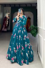 Floral-Printed-Georgette-soft-Gown(2)