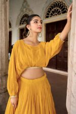 Haldi-Yellow-Lehenga-Choli-sequin-Lehenga-Choli