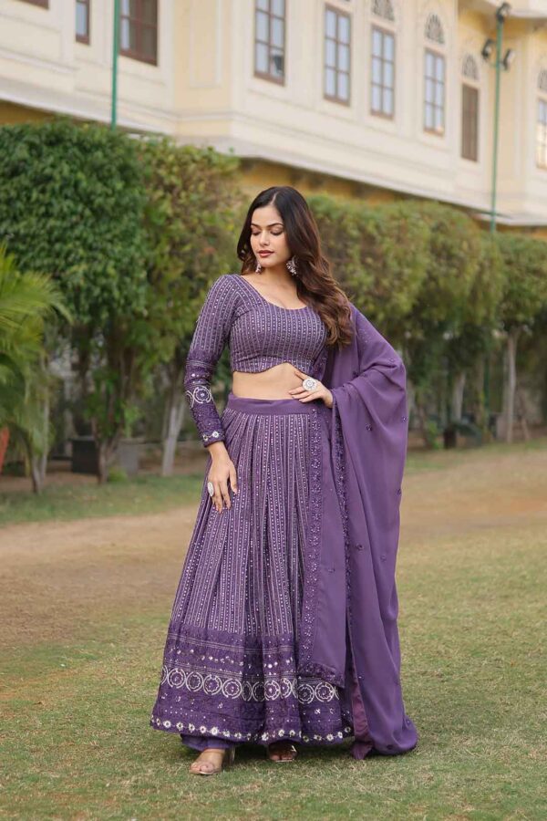 Purple designer lehenga choli