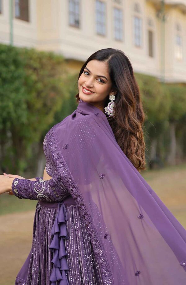 Purple designer lehenga choli