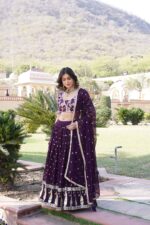 Wine-Sequence-and-Embroidery-Work-Lehenga-Choli-4