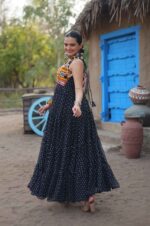 Black-Bandhani-Print-Kutchi-Patchwork-Gown-For-Navratri-1