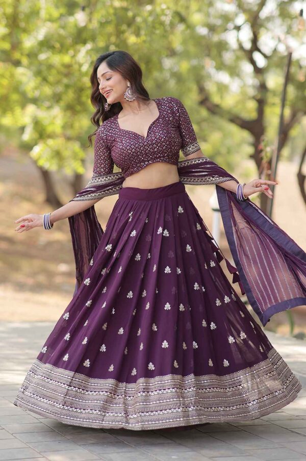 Heavy Sequence Work Blooming Designer Lehenga Choli