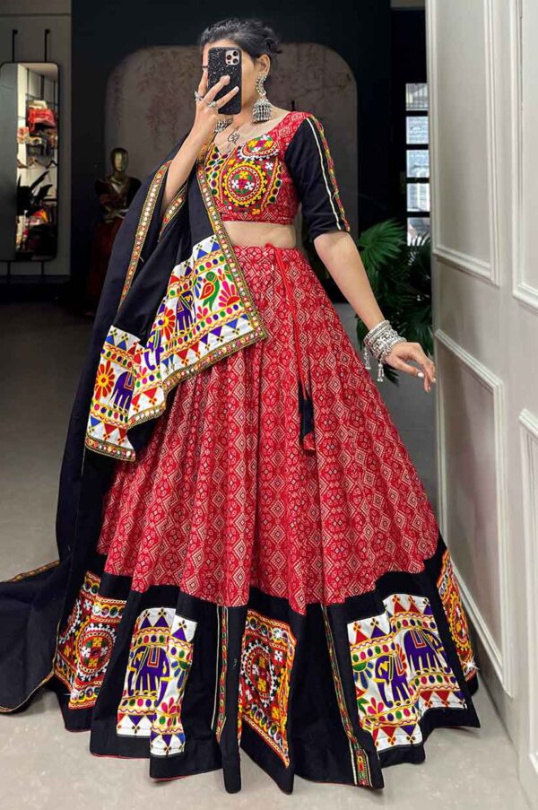 Gamthi Work Navratri Lehenga choli (Collection 2024)