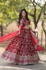 Maroon-Heavy-Designer-Lehenga-Choli-4