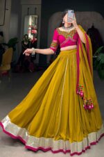 Navratri-Lehenga-Choli-(Pure-Rayon-Gamthi-Work-Chaniya-Choli)-2