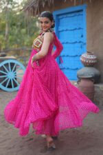 Pink-Bandhani-Print-Kutchi-Patchwork-Gown-For-Navratri-2