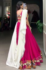 Pink-Navratri-Lehenga-Choli-with-Gamthi-and-Gota-Patti-Work