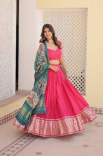 Pink-sider-Designer-Lehenga-Choli-with-Pure-Gaji-Silk-Dupatta-4