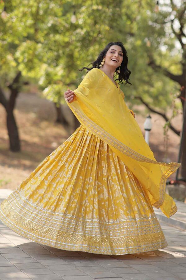 Yellow Lehenga Choli For Haldi (Bridal And Sider Lehenga Choli)