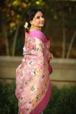 Lavender-Lucknowi-Weaving-Saree-with-Paithani-Patola-Fusion-and-Meenakari-Pallu-2