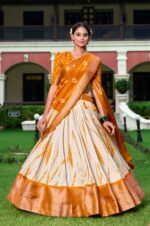 Mustard-and-cream-printed-lehenga-choli-with-zari-work-in-dola-silk-fabric-4