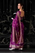 Wine-Assam-Muga-Silk-Saree-with-Golden-Detailing-and-Intricate-Border-2