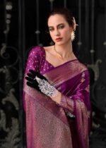 Wine-Assam-Muga-Silk-Saree-with-Golden-Detailing-and-Intricate-Border-3