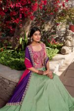 Mint-Green-Vichitra-Silk-Lehenga-Choli-with-Dual-Tone-Dupatta-3