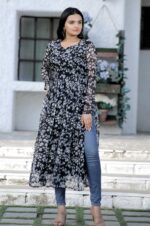 Black-Floral-Print-Georgette-Kurta-with-Side-Slits-and-Full-Sleeves-6