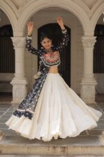 Black-Kora-Cotton-Lehenga-with-Bandhani-Kutchi-Work-Kurti-Set-3