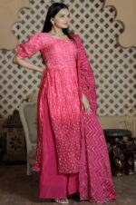 Blush-Elegance-–-Pink-Maslin-Kurti-Set-with-Embroidered-Chinnon-Dupatta--3