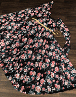 Elegant-Black-Floral-Faux-Georgette-Gown-with-Dupatta-&amp;-Belt-–-Partywear-Gown-3