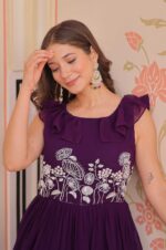Elegant-Faux-Blooming-Gown-with-Exquisite-Beads-Embroidery