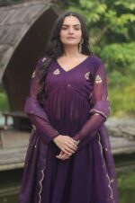 Elegant-Purple-Alia-Cut-Embroidered-Suit-Set--2