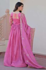 Gold-Crush-Sequin-Embroidered-Gown-with-Dupatta-–-Pink--3