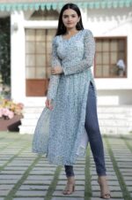 Grey-Printed-Georgette-Kurta-with-Side-Slits-and-Full-Sleeves-4