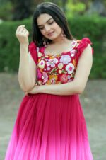 Hot-Pink-Ombre-Georgette-Gown-with-Floral-Embroidered-Bodice-3