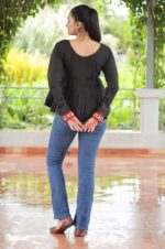 Kutchi-Gamthi-Work-Peplum-Top-–-Black-4